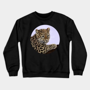 Amur leopard cub Crewneck Sweatshirt